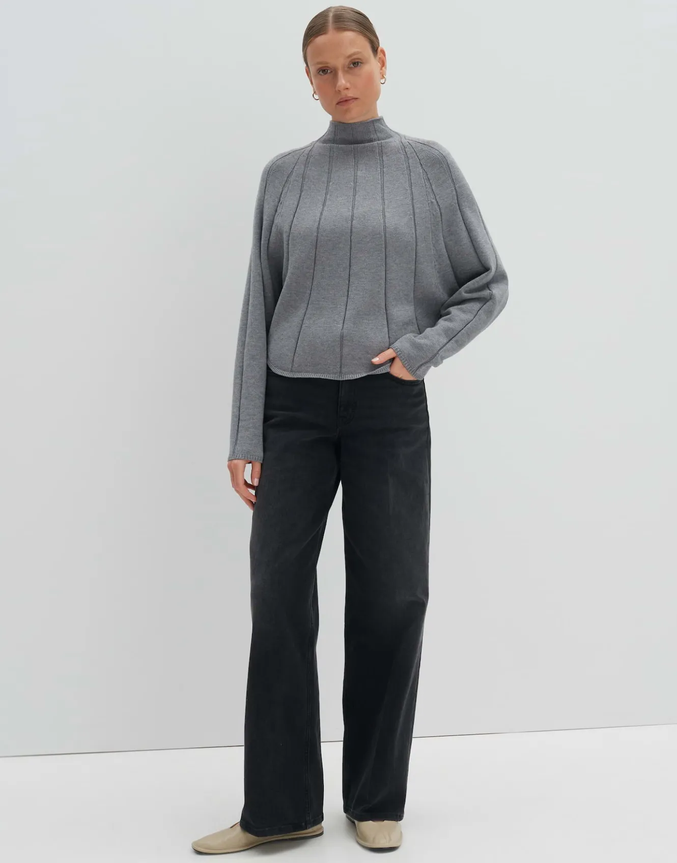 strickpullover_tanima_grau_online_bestellen_6.webp OPUS Strickpullover Tanima Grau Online Bestellen^Damen Strick