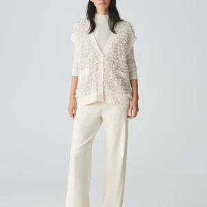 OPUS Strickweste Deluda Weiß Online Bestellen^Damen Strick | Blazer / Westen