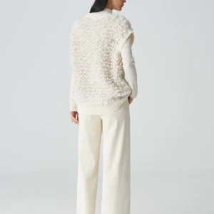 OPUS Strickweste Deluda Weiß Online Bestellen^Damen Strick | Blazer / Westen