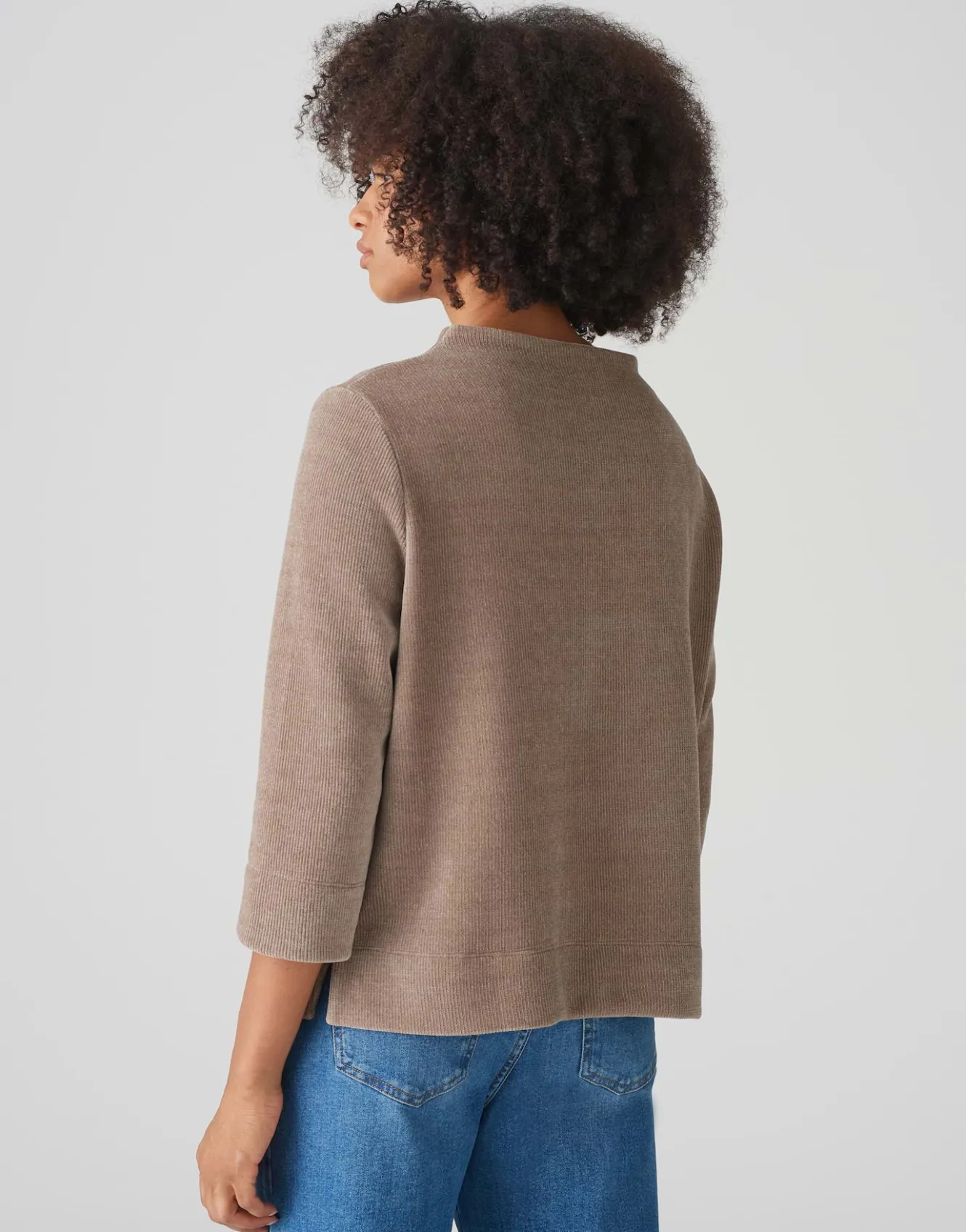 sweater_gelvet_braun_online_bestellen_2.webp OPUS Sweater Gelvet Braun Online Bestellen^Damen Sweat