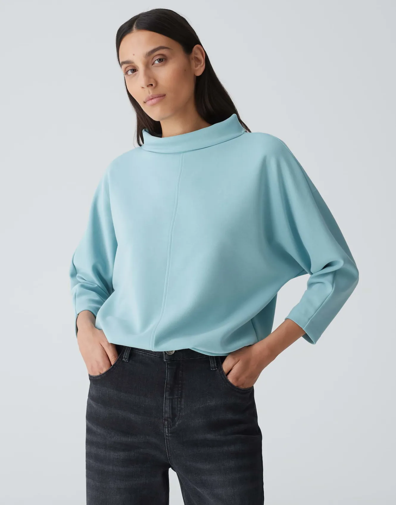 sweater_gepita_blau_online_bestellen_1.webp OPUS Sweater Gepita Blau Online Bestellen^Damen Sweat