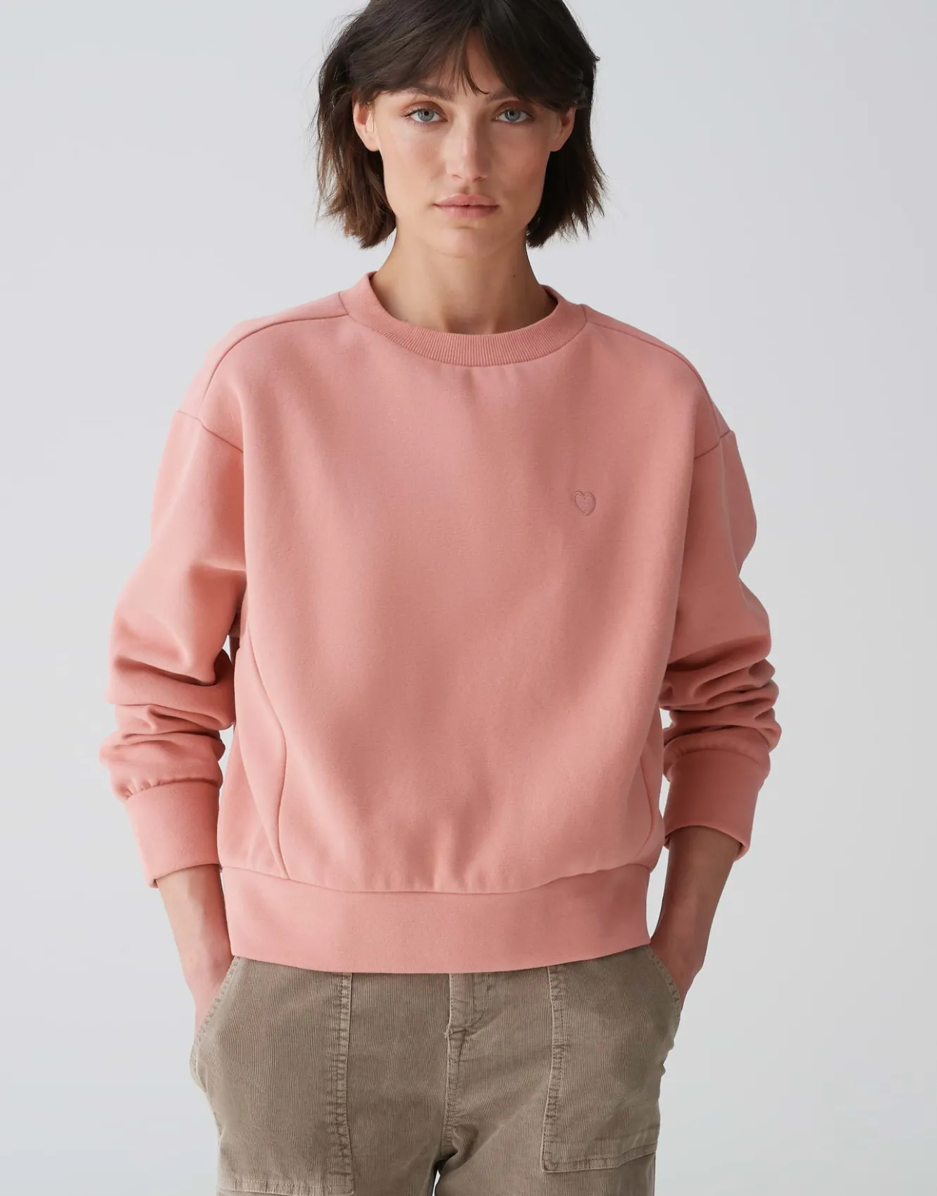 sweater_godira_ros_online_bestellen_1.webp OPUS Sweater Godira Rosé Online Bestellen^Damen Sweat