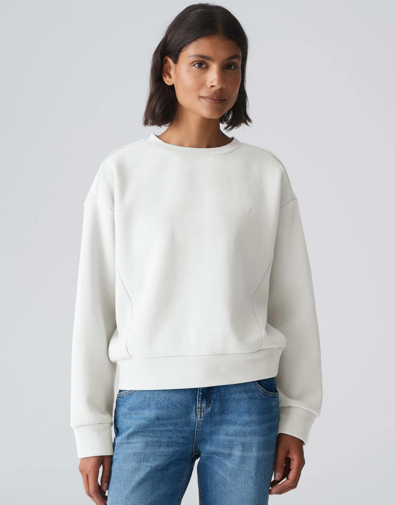 sweater_godira_wei_online_bestellen_1.webp OPUS Sweater Godira Weiß Online Bestellen^Damen Sweat