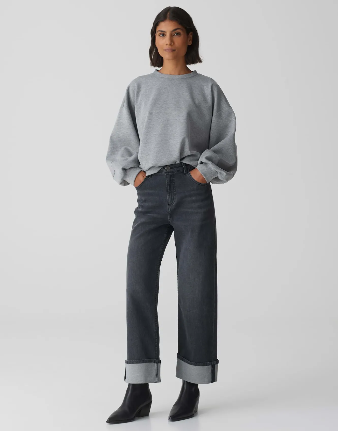 sweater_gugi_grau_online_bestellen_5.webp OPUS Sweater Gugi Grau Online Bestellen^Damen Sweat