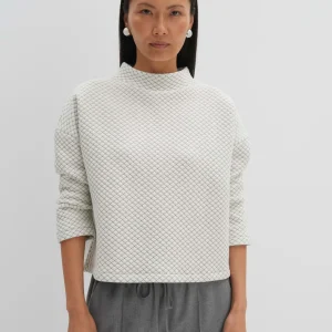 OPUS Sweater Ucristal Detail Weiß Online Bestellen^Damen Sweat