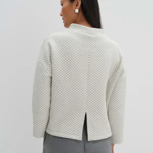 OPUS Sweater Ucristal Detail Weiß Online Bestellen^Damen Sweat