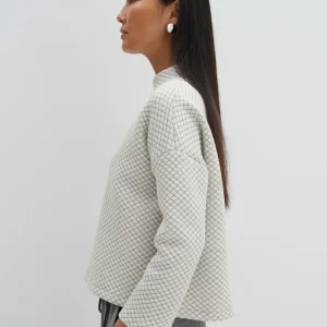 OPUS Sweater Ucristal Detail Weiß Online Bestellen^Damen Sweat