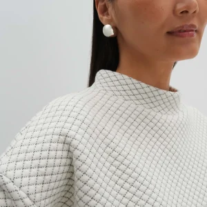 OPUS Sweater Ucristal Detail Weiß Online Bestellen^Damen Sweat