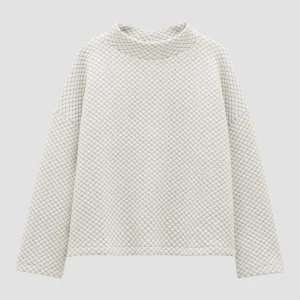 OPUS Sweater Ucristal Detail Weiß Online Bestellen^Damen Sweat