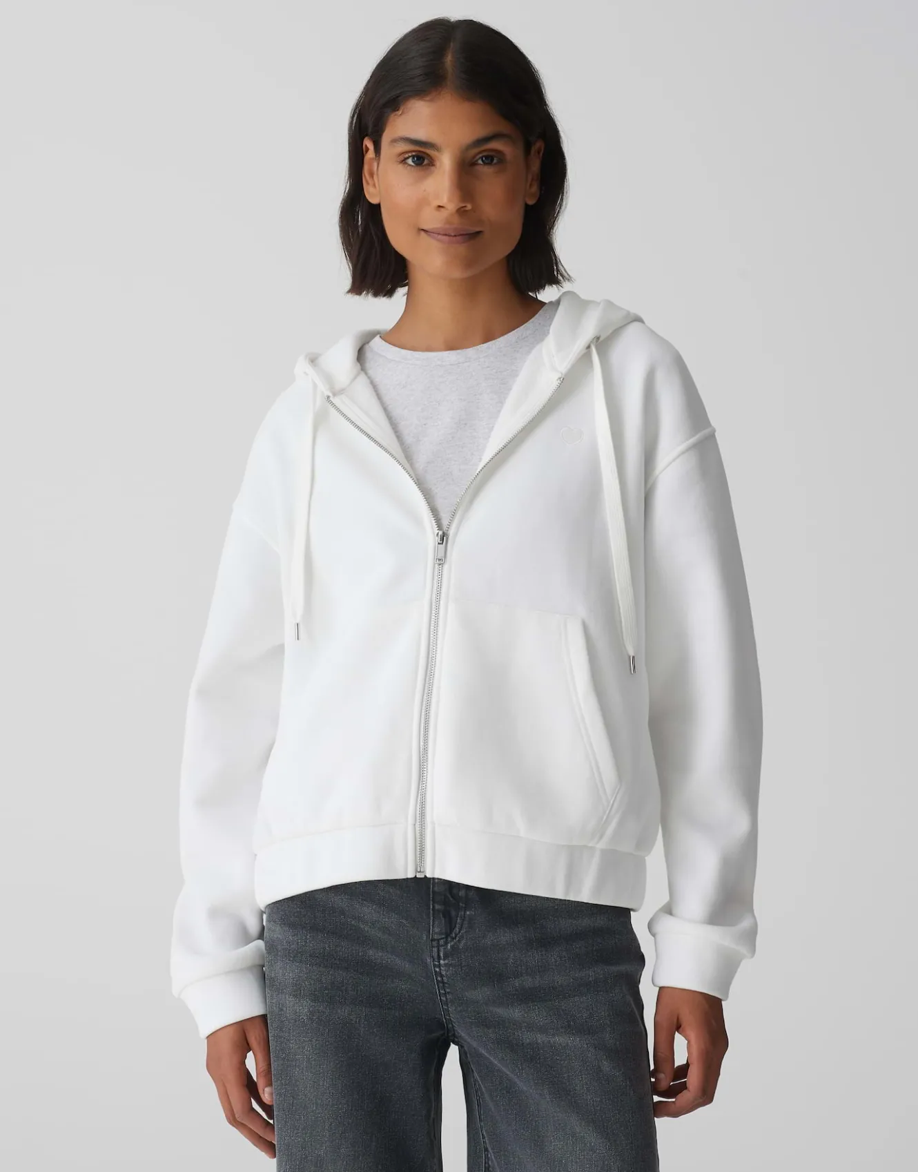 sweatjacke_gojami_wei_online_bestellen_1.webp OPUS Sweatjacke Gojami Weiß Online Bestellen^Damen Sweat