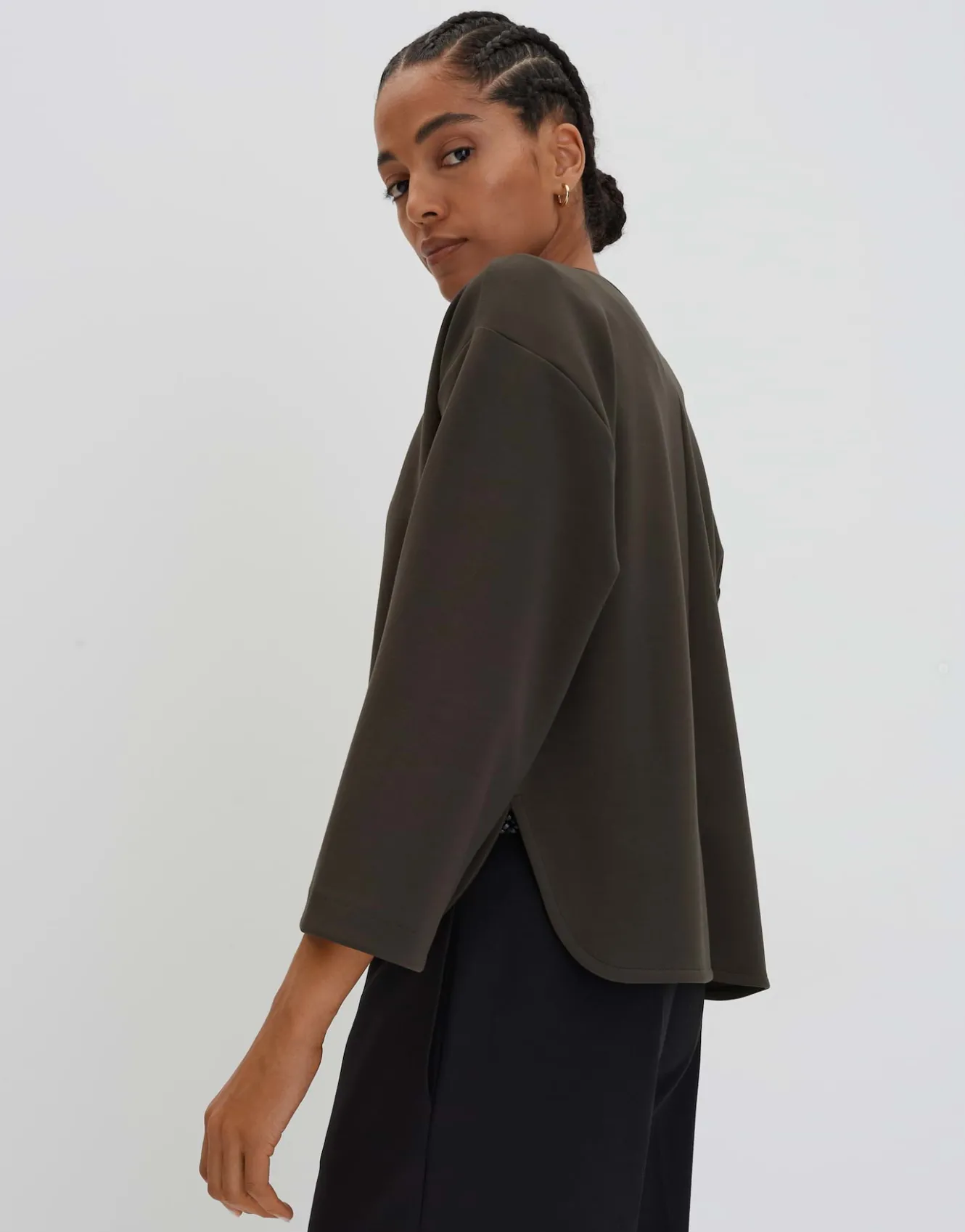 sweatjacke_uleiko_grn_online_bestellen_3.webp OPUS Sweatjacke Uleiko Grün Online Bestellen^Damen Sweat