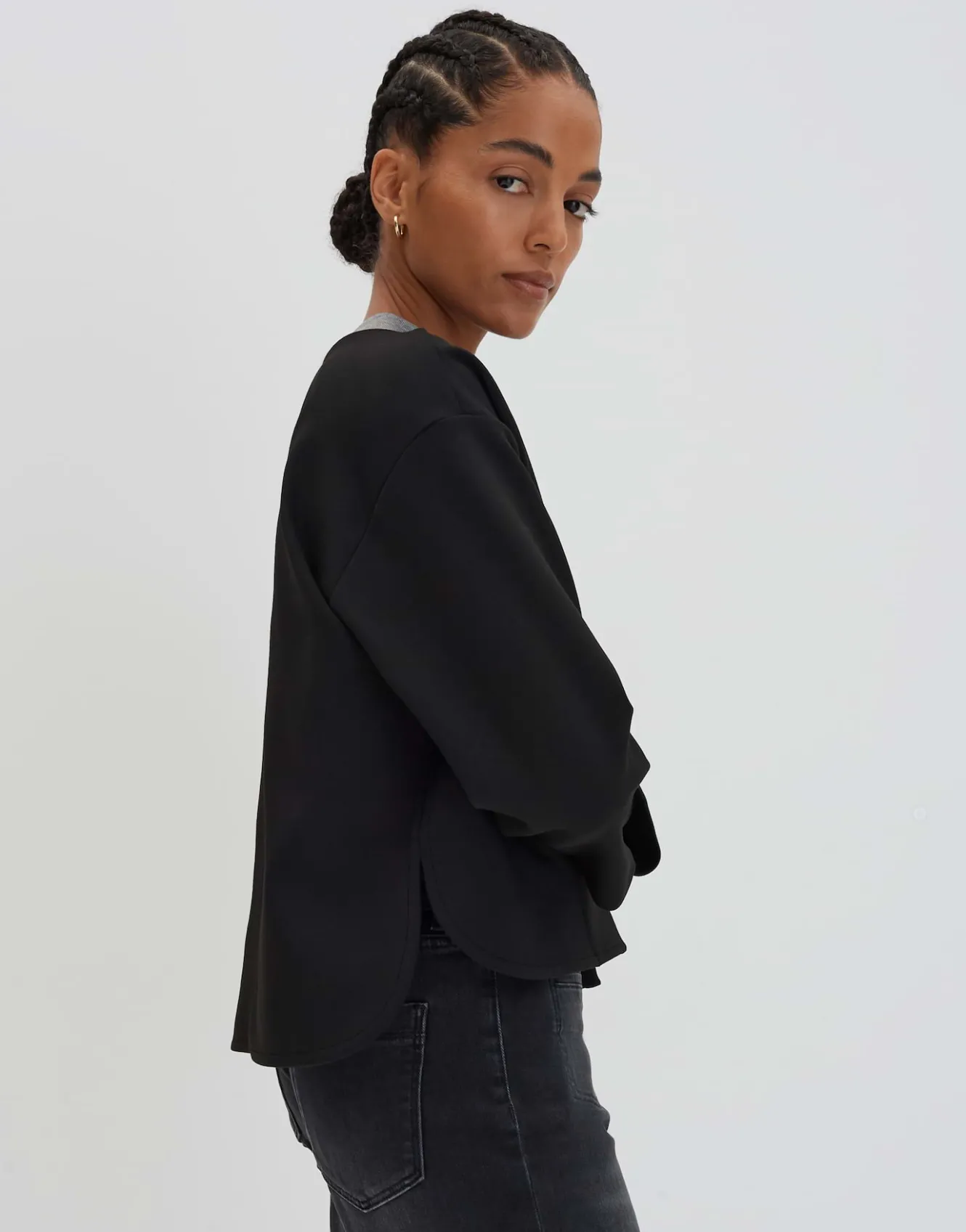 sweatjacke_uleiko_schwarz_online_bestellen_3.webp OPUS Sweatjacke Uleiko Schwarz Online Bestellen^Damen Sweat