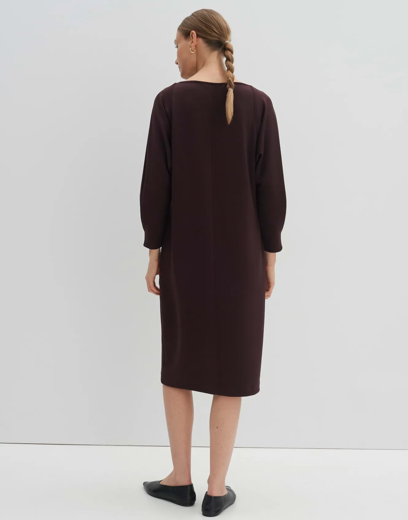 sweatkleid_qelena_rot_online_bestellen_2.webp OPUS Sweatkleid Qelena Rot Online Bestellen^Damen Kleider