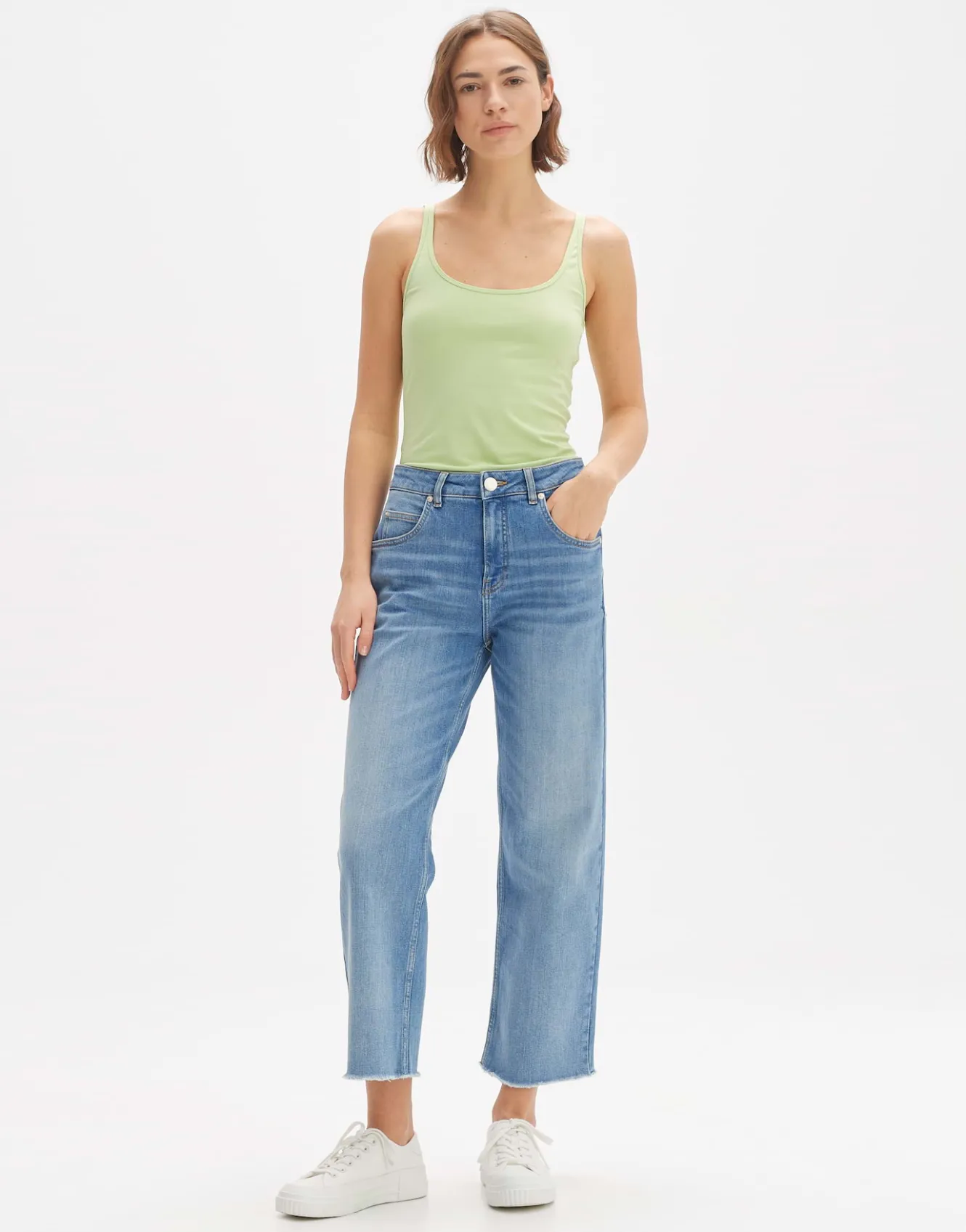 trgertop_ina_grn_online_bestellen_4.webp OPUS Trägertop Ina Grün Online Bestellen^Damen Basics | Shirts