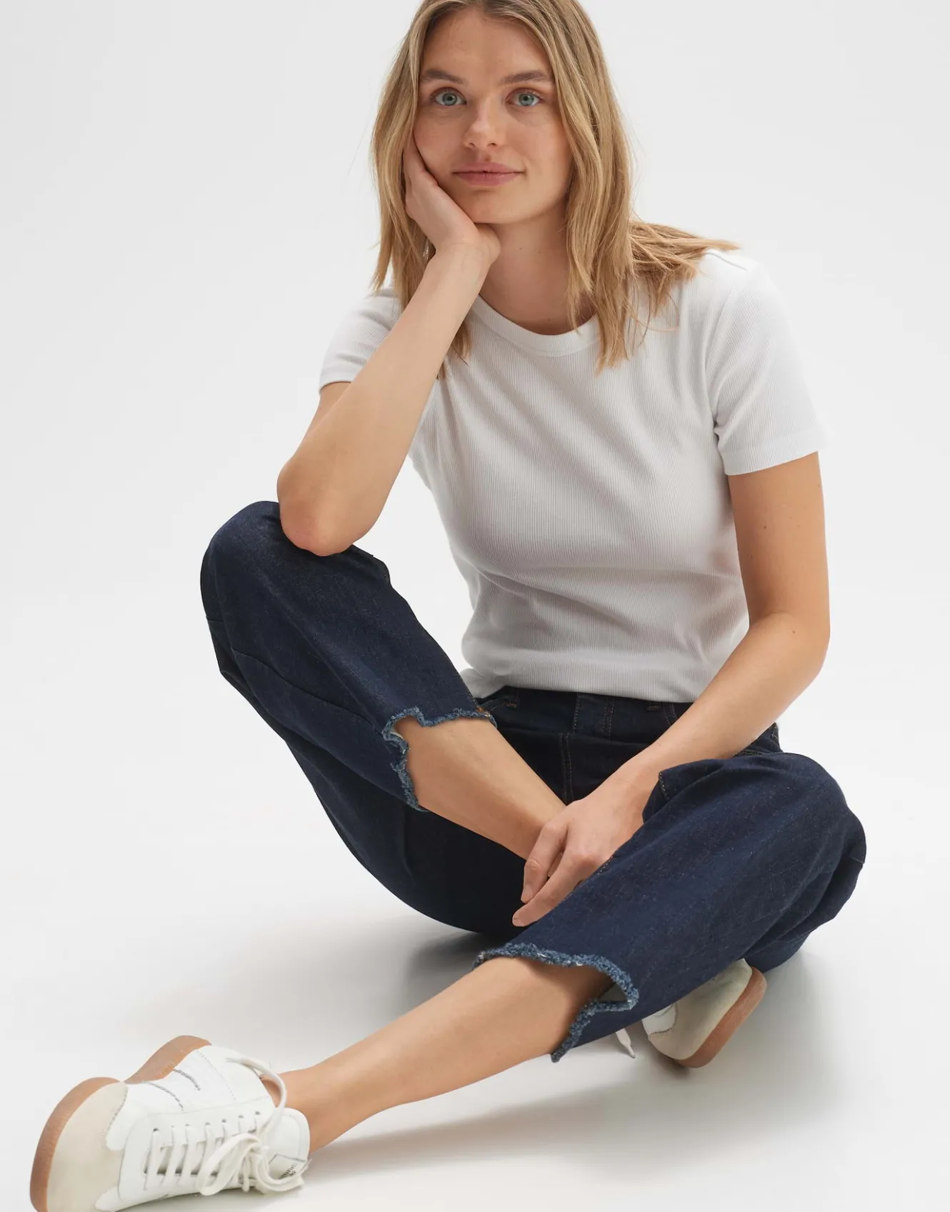 tshirt_samuna_wei_online_bestellen_6.webp OPUS T-Shirt Samuna Weiß Online Bestellen^Damen Basics | Shirts