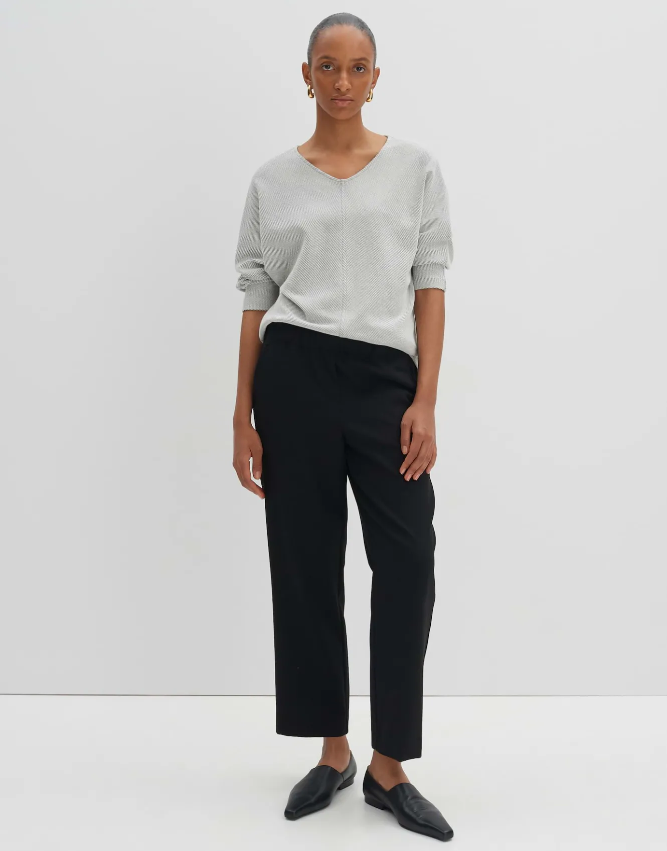 vshirt_kayoma_grau_online_bestellen_0.webp OPUS V-Shirt Kayoma Grau Online Bestellen^Damen Shirts