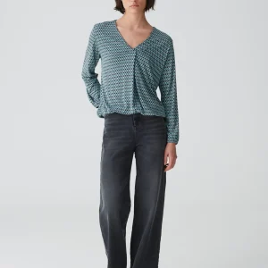 OPUS V-Shirt Sannah Tradition Blau Online Bestellen^Damen Shirts