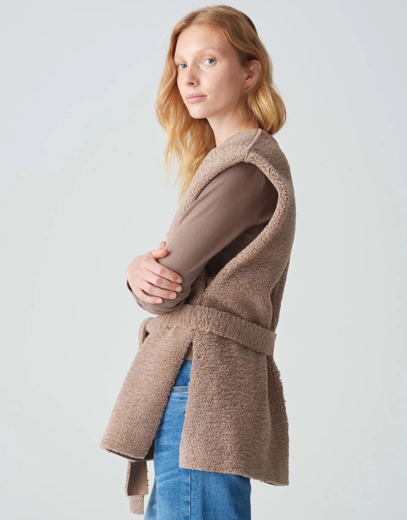 weste_asofta_cape_braun_online_bestellen_3.webp OPUS Weste Asofta Cape Braun Online Bestellen^Damen Blazer / Westen