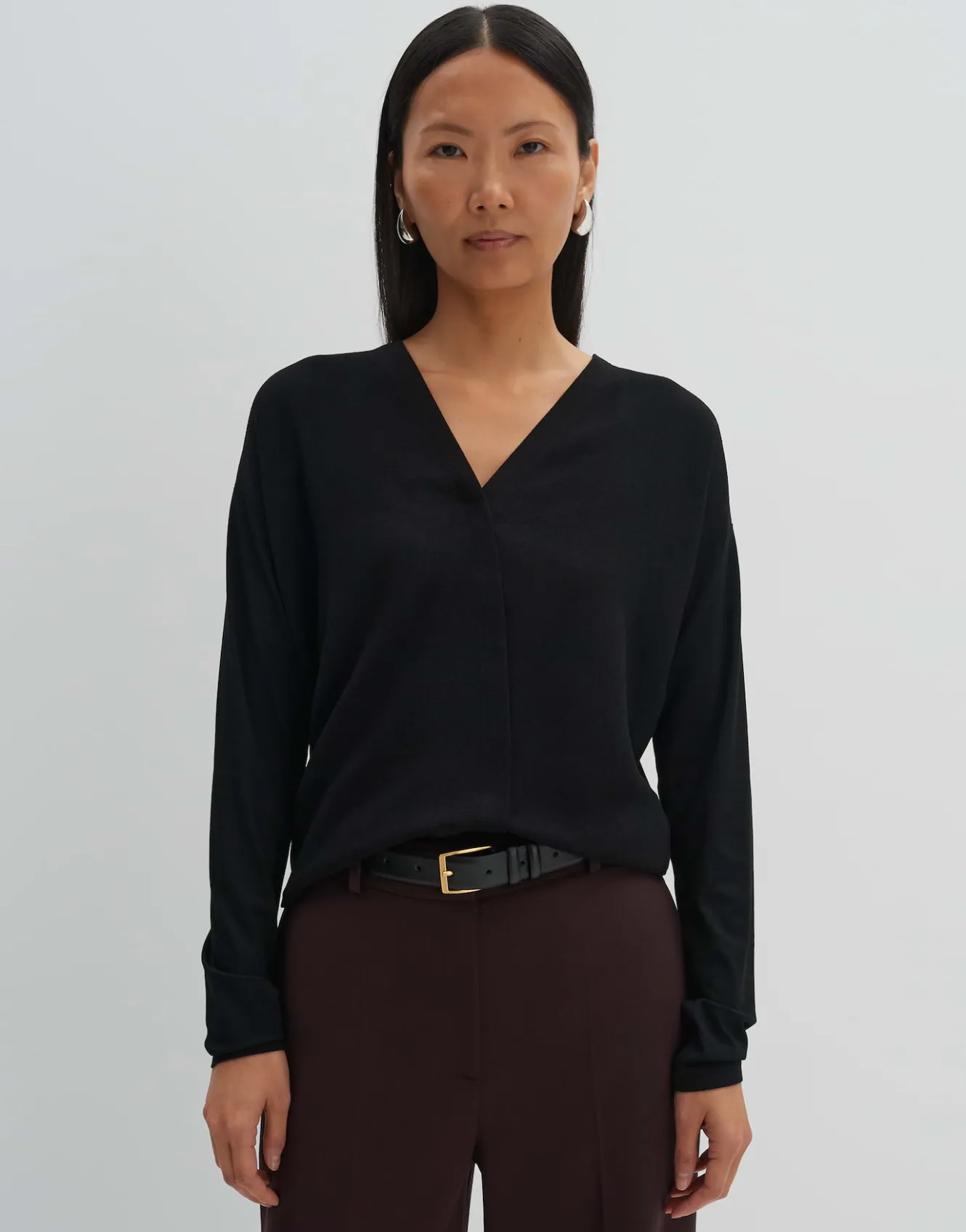 wickelshirt_ketana_schwarz_online_bestellen_1.webp OPUS Wickelshirt Ketana Schwarz Online Bestellen^Damen Shirts