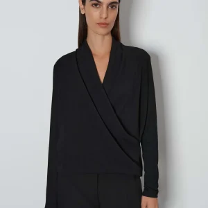 OPUS Wickelshirt Kyleen Schwarz Online Bestellen^Damen Shirts