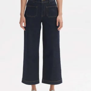 OPUS Wide Cropped Jeans Macona Blue Blau Online Bestellen^Damen Jeans