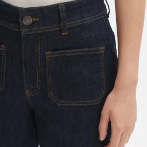 OPUS Wide Cropped Jeans Macona Blue Blau Online Bestellen^Damen Jeans