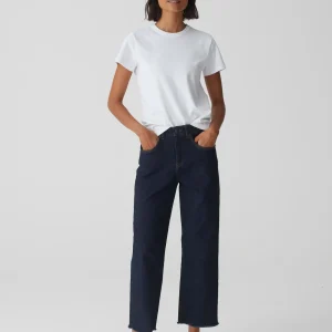 OPUS Wide Cropped Jeans Momito Blau Online Bestellen^Damen Jeans