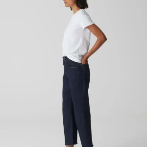 OPUS Wide Cropped Jeans Momito Blau Online Bestellen^Damen Jeans