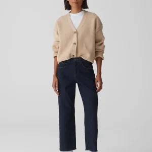OPUS Wide Cropped Jeans Momito Blau Online Bestellen^Damen Jeans