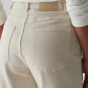 OPUS Wide Cropped Jeans Momito Color Beige Online Bestellen^Damen Jeans