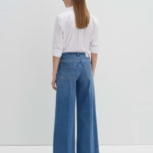 OPUS Wide Leg Jeans Cellma Palazzo Blau Online Bestellen^Damen Jeans