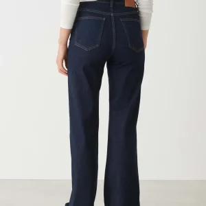OPUS Wide Leg Jeans Marli Crisscross Blau Online Bestellen^Damen Jeans