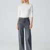 OPUS Wide Leg Jeans Marli Palazzo Grau Online Bestellen^Damen Jeans