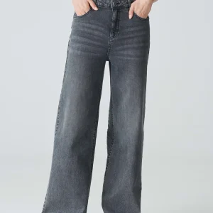 OPUS Wide Leg Jeans Marli Palazzo Grau Online Bestellen^Damen Jeans