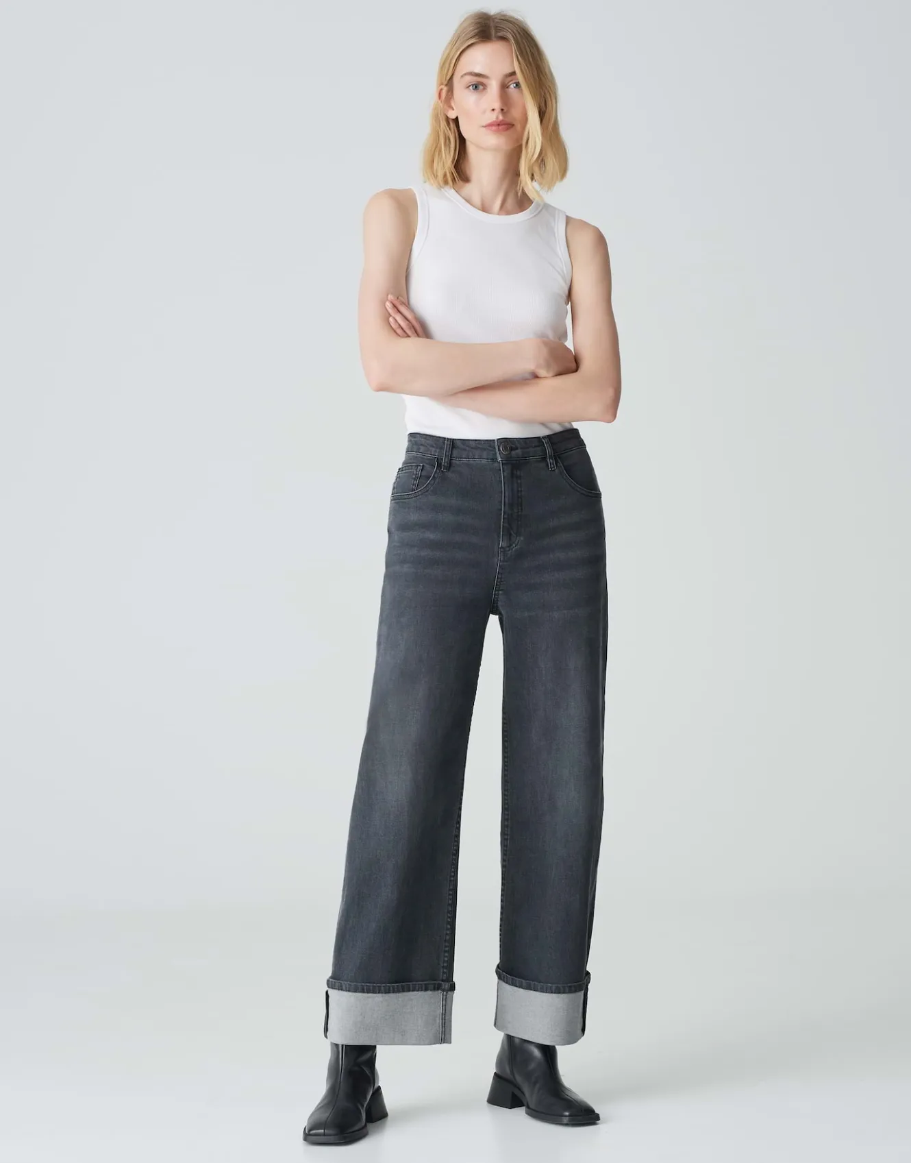 wide_leg_jeans_marli_turn_up_grau_online_bestellen_0.webp OPUS Wide Leg Jeans Marli Turn Up Grau Online Bestellen^Damen Jeans