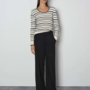 OPUS Wide Leg Pants Catsby Detail Schwarz Online Bestellen^Damen Hosen