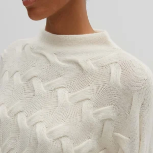 OPUS Zopfpullover Teluna Weiß Online Bestellen^Damen Strick